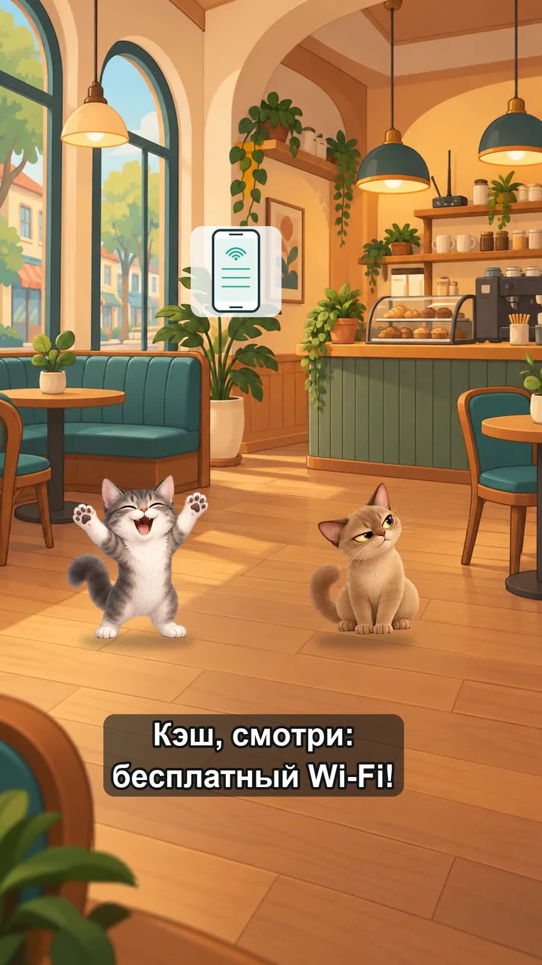 Кадр оригинального эпизода с Пикселем и Кэшем